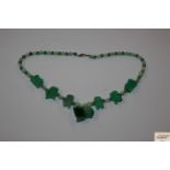 A Jade type necklace