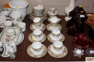 A collection of Noritake gilt decorated teaware