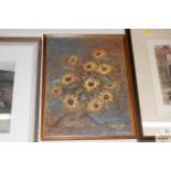 20th Century School, pastel study of flowers, indi