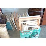 Four boxes of various picture frames