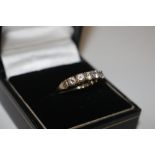 A hallmark 9ct gold and fine stone cubic zirconia