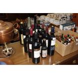 A collection of various table wine; commemorative