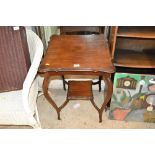 A Edwardian mahogany window table