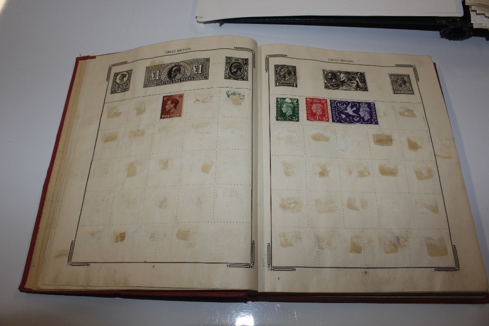 Three stamp albums and contents - Image 6 of 8