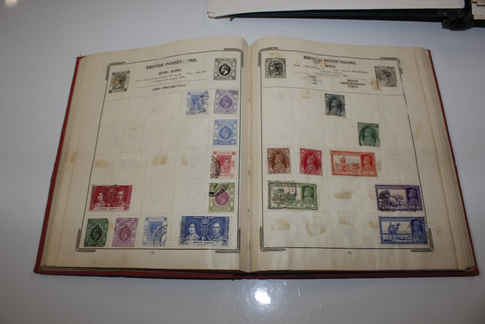 Three stamp albums and contents - Image 7 of 8