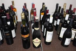 Twenty bottles of various wine