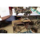 A vintage Singer cobblers treadle sewing machine