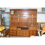 A Nathan style teak wall unit