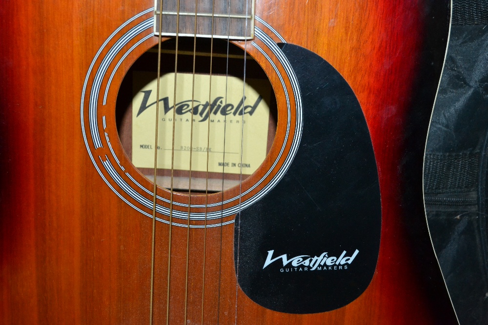 A Westfield acoustic guitar and carrying bag - Bild 2 aus 2