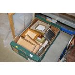 A box of picture frames