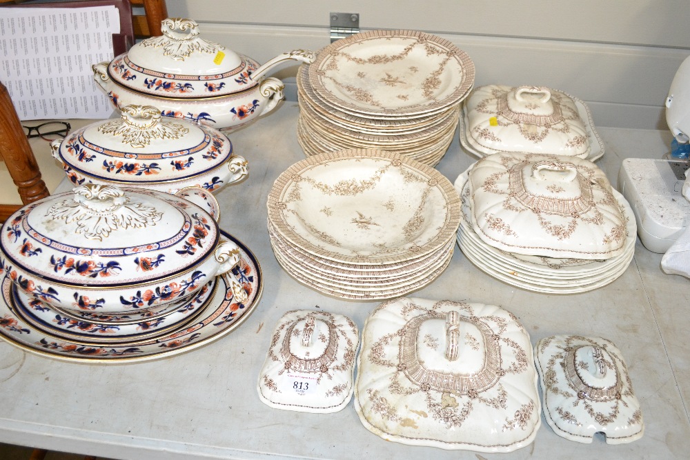 A collection of Minton's Napier dinnerware and a c
