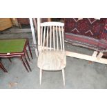 A spindle back chair