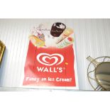 A Walls ice-cream advertising sign