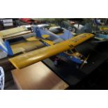 A model aircraft, wing span approx. 60 inches, wit