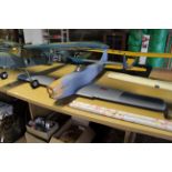 A model aircraft, wing span approx. 67 inches, lac