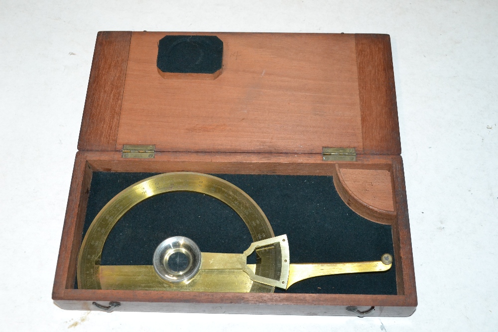 A mahogany cased brass instrument by V Neck & Co.