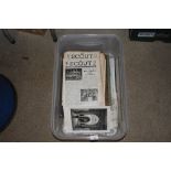 A box of various military and scouting ephemera