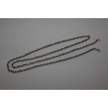 A Sterling silver belcher chain, approx. 24" long,