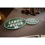 A large and a small Land Rover sign (180)