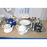 A Royal Doulton tureen; a Royal Albert teapot and