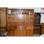 A Nathan style teak wall unit