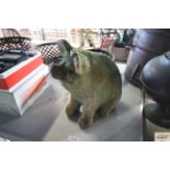 A terracotta pig