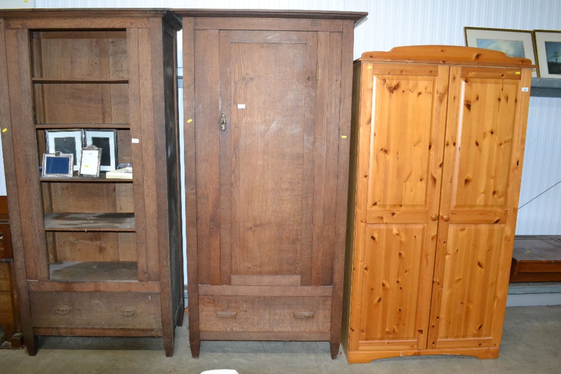 A wardrobe fitted single drawer