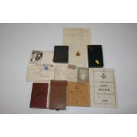 A collection of various books and ephemera to incl