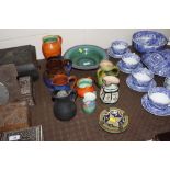 A quantity of Studio pottery items etc. to include
