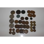 A quantity of various coins to include some silver