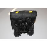 A pair of Starlux 7 x 50 binoculars in fitted case