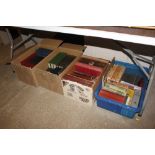 Four boxes of various books