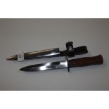 A reproduction German WW1 pattern trench knife