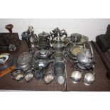 A large quantity of various silver platedware to i