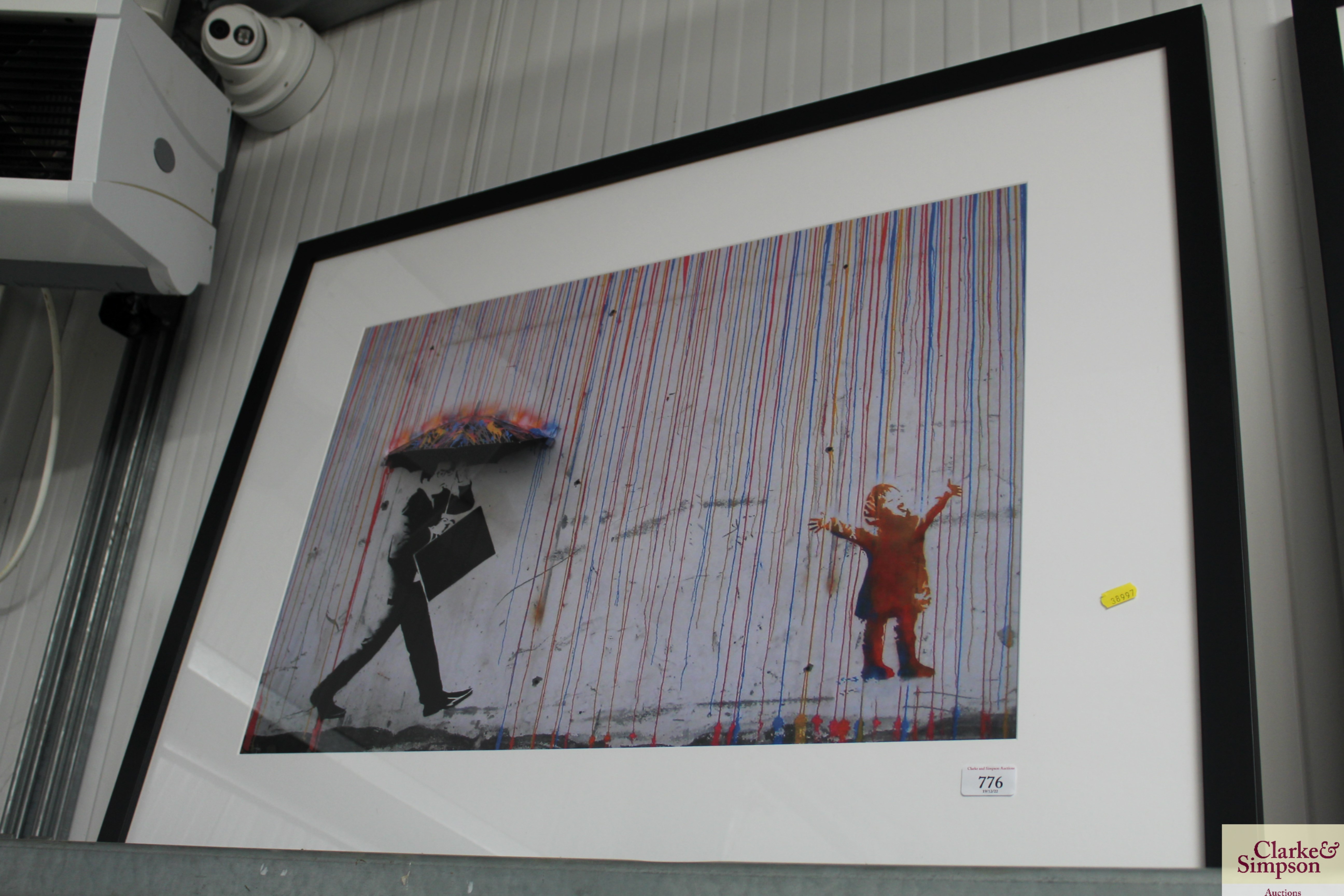 A photographic print after Banksy