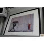 A photographic print after Banksy