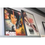 Two framed film posters 'Reservoir Dogs' and 'Plan