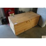 A pine storage box