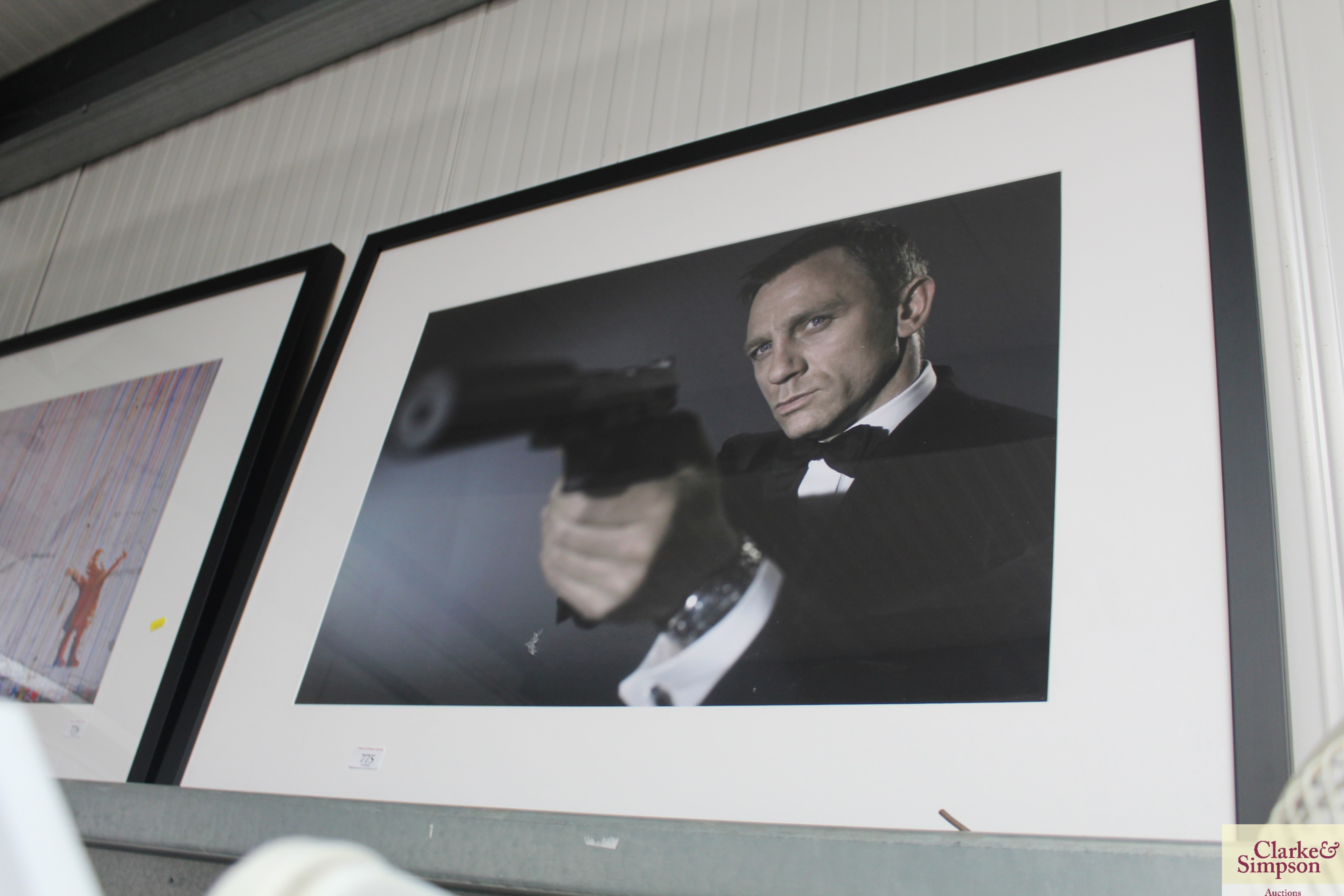 A photographic print of James Bond