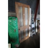 A quantity of pine doors (one glazed)