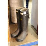 A pair of Hunter boots, size 7