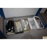 A collection of various lady's fashion shoes etc