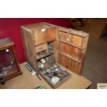 A chemist/apothecary's cabinet and miscellaneous c