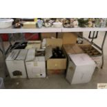 A large quantity of home wine making bottles etc