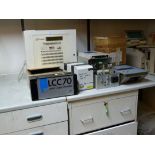 Various electronic components to include >P DRIVE< MX plus, Chubb fire control panel, Denex LCC70,