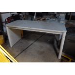 A steel table 183cm x 80cm
