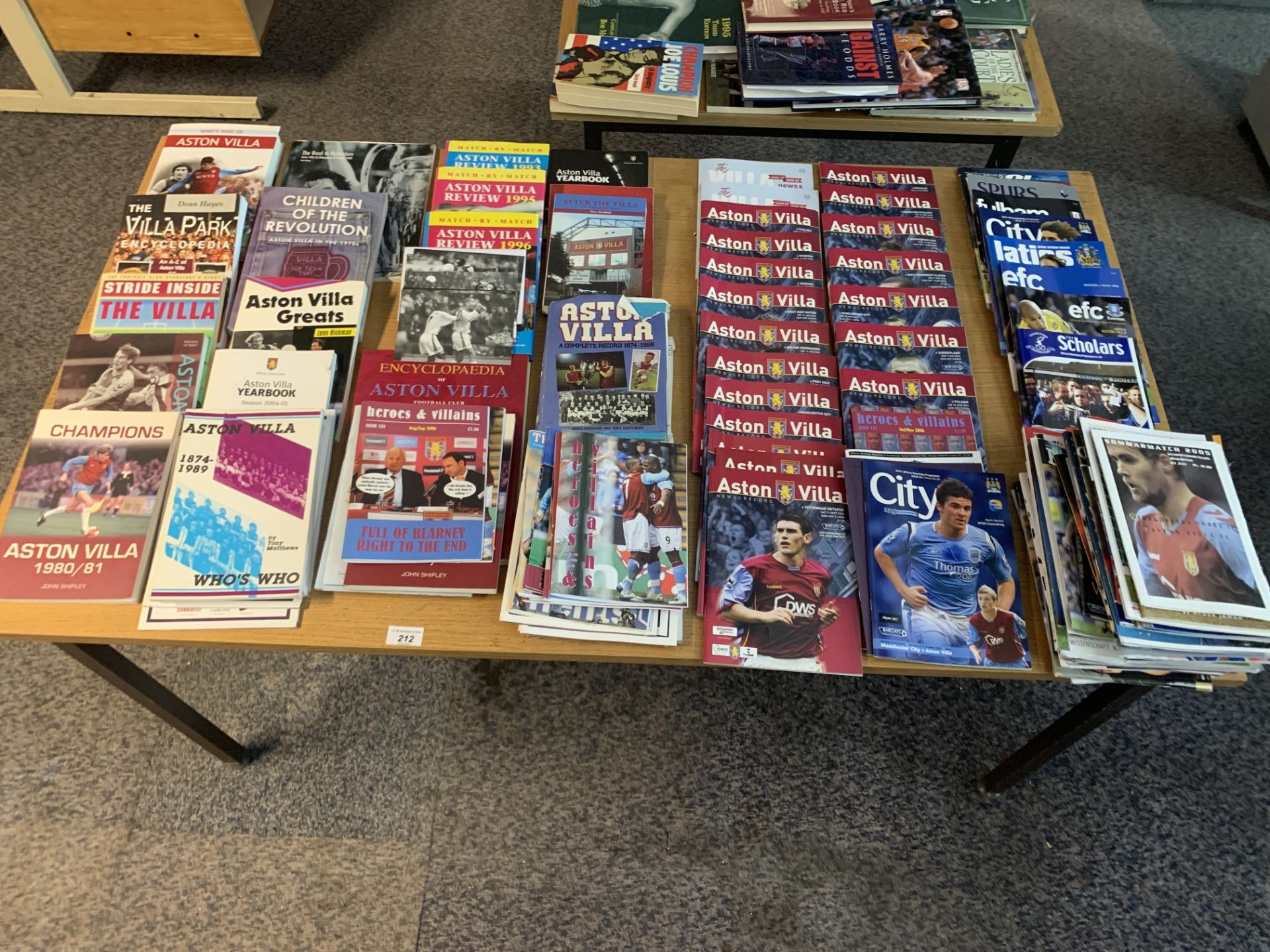 A quantity of Aston Villa programmes , magazines and books. - Image 2 of 4