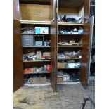 Contents to two cupboards to include plumbing spares, rubber gaskets, etc.