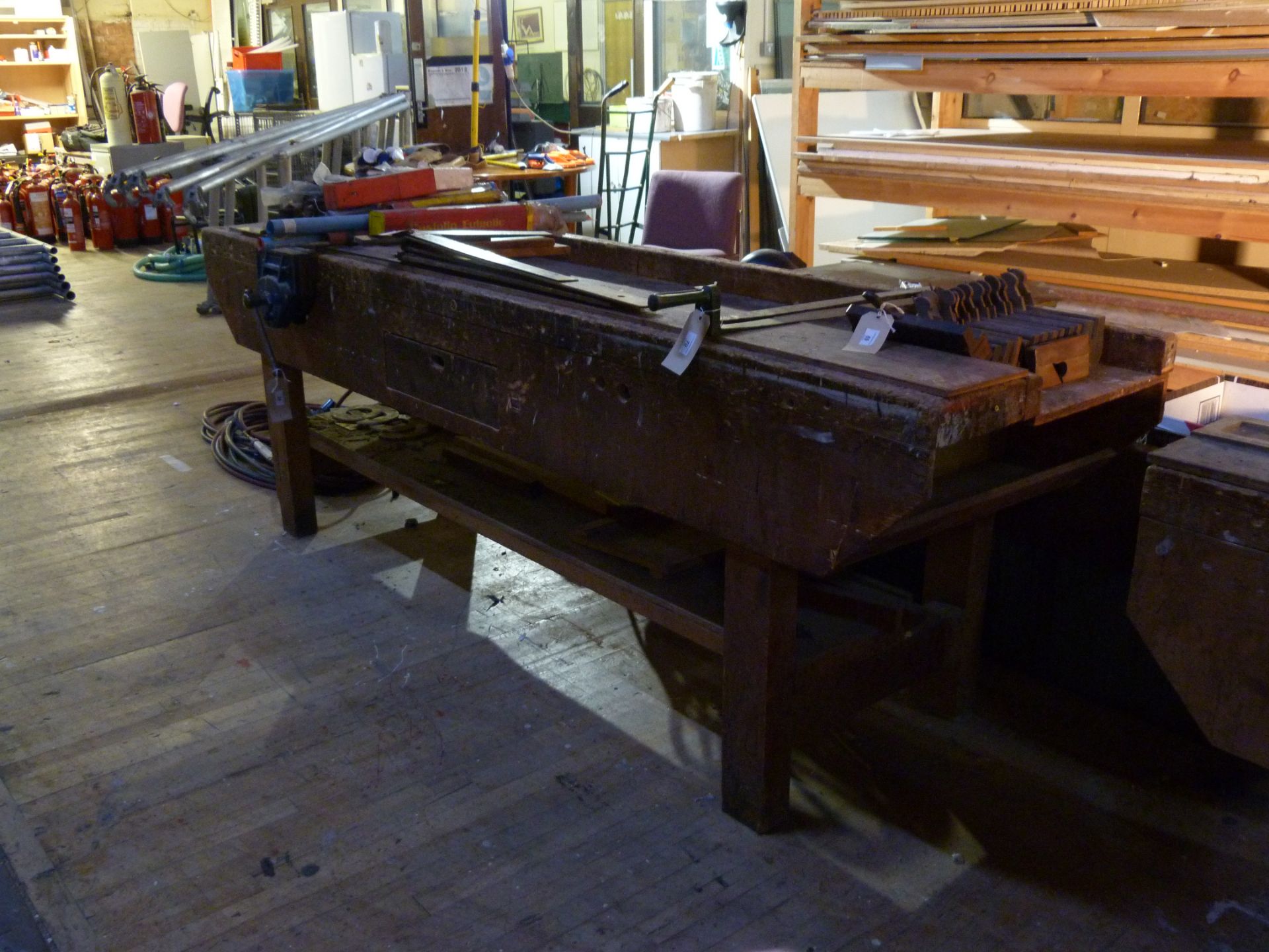 Woodworkers bench with Record vice, - Image 2 of 2