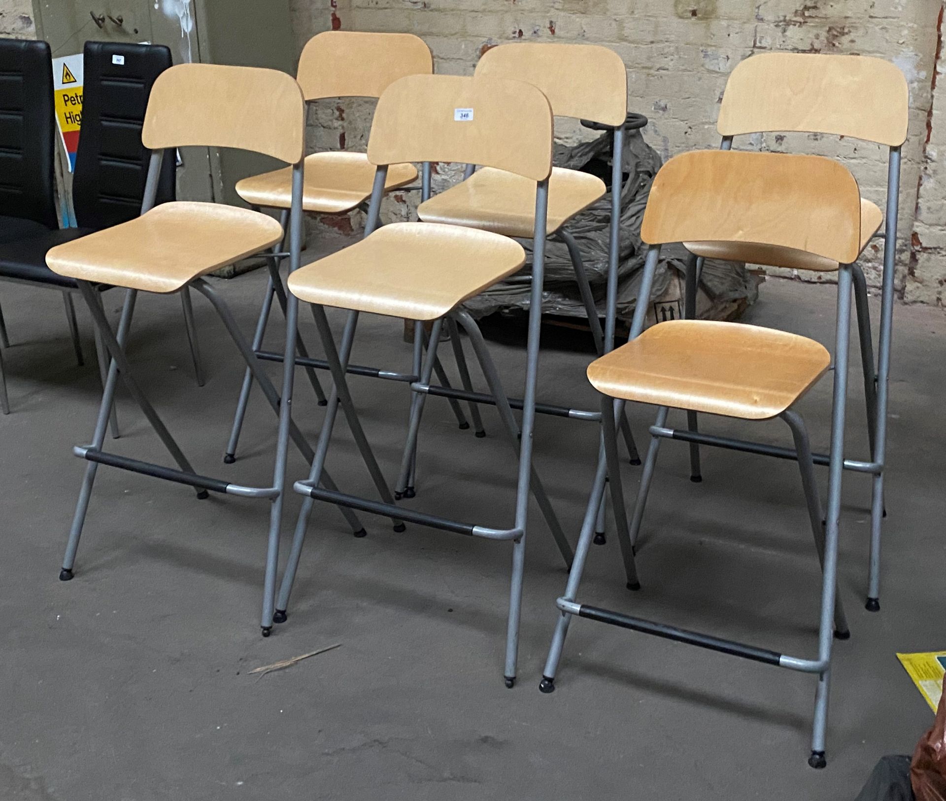 Six folding stools